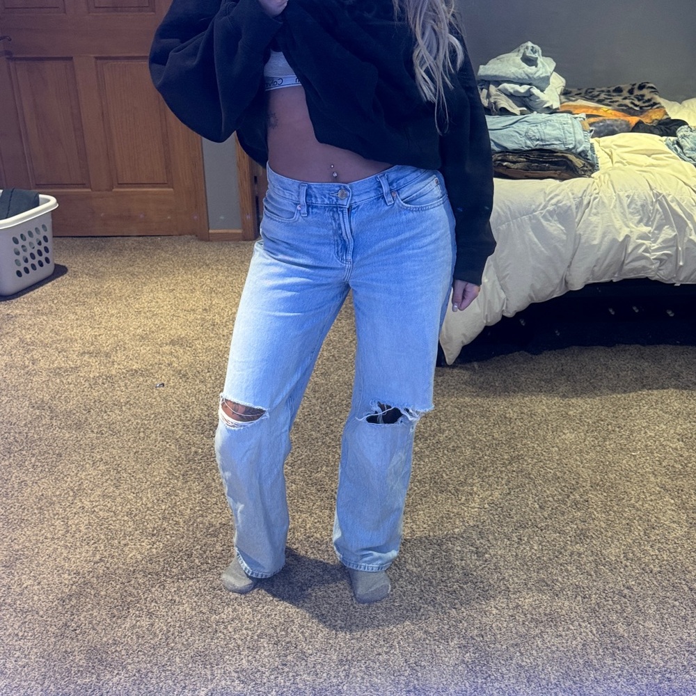 Garage Light Blue Boyfriend Jeans